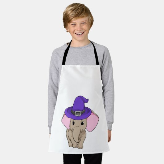 Elephant als Wizard Schürze (Getragen)