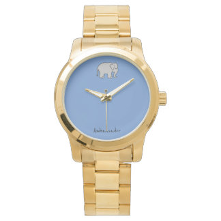 Elephant Ambassador Gold-Metal-Uhr Armbanduhr
