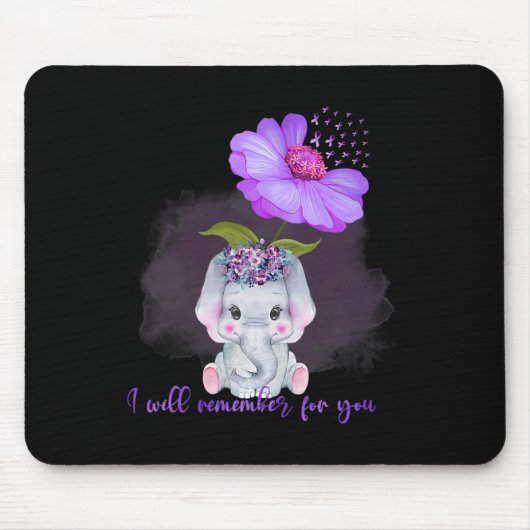 Elephant, an den ich für dich erinnern werde Sonne Mousepad (Vorne)