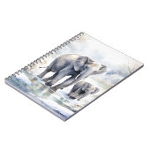 Elephant and Baby Notizblock (Linke Seite)