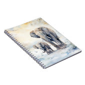 Elephant and Baby Notizblock (Rechte Seite)