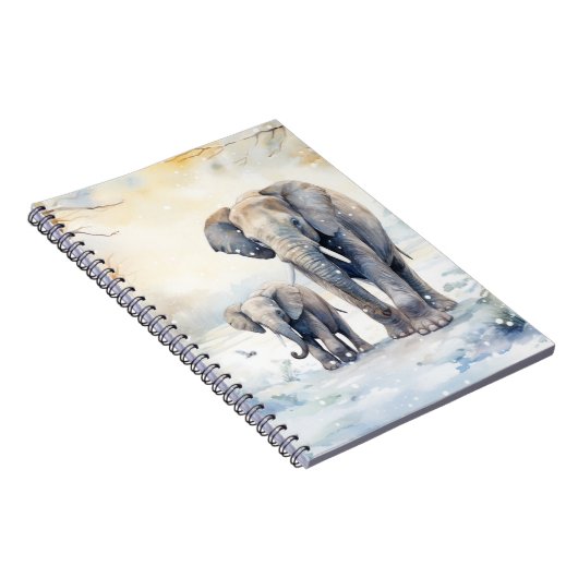 Elephant and Baby Notizblock (Rechte Seite)