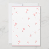 Elephant and Balloons Baby Shower  Einladung (Rückseite)