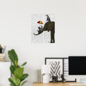 Elephant and Penguin Poster (Heimbüro)