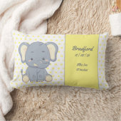 Elephant and Polka dots, Yellow and Gray l Baby S Lendenkissen (Decke)