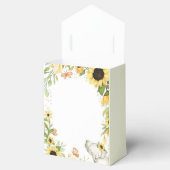 Elephant and Sunflower Animal First Birthday  Geschenkschachtel (Geöffnet)