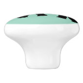 Elephant Animal Abstract Decorative Patterns Keramikknauf (Seitenansicht)