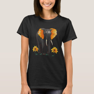 Elephant Animal Africa Blume Elephant T-Shirt