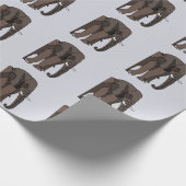 Elephant Animal Art Geschenkpapier (Ecke)