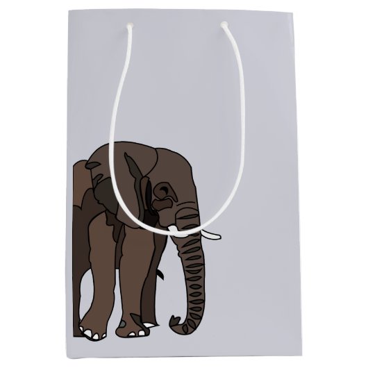 Elephant Animal Art Mittlere Geschenktüte (Vorderseite)