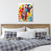 Elephant Animal Discovery Adventure Nature Planet Leinwanddruck (Insitu (Schlafzimmer))