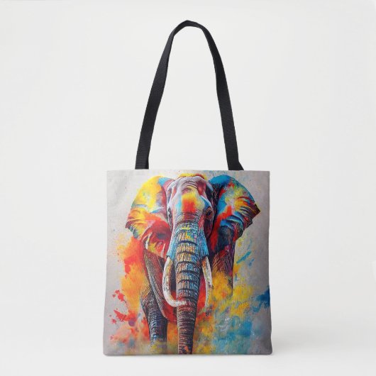 Elephant Animal Discovery Adventure Nature Planet Tasche (Vorderseite)