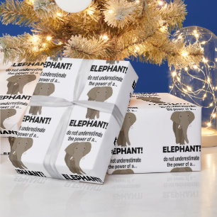 Elephant Animal Safari Funny Elephant Geschenkpapier