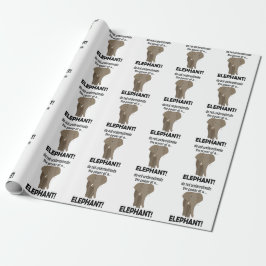 Elephant Animal Safari Funny Elephant Geschenkpapier