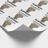 Elephant Animal Safari Funny Elephant Geschenkpapier (Ecke)
