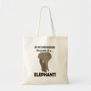 Elephant Animal Wildlife Funny Elephant Tragetasche
