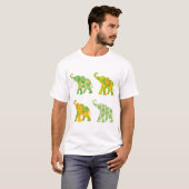 Elephant Art Print Einzigartig Moderne T-Shirt (Vorne ganz)