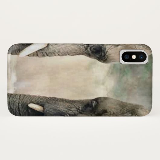 Elephant Art Wildlife Case-Mate iPhone Hülle (Rückseite (Horizontal))