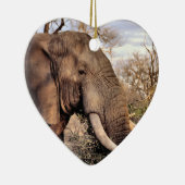 Elephant Art Wildlife Keramikornament (Rechts)