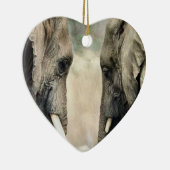 Elephant Art Wildlife Keramikornament (Rechts)