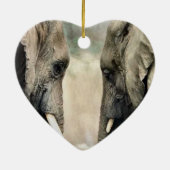 Elephant Art Wildlife Keramikornament (Hinten)