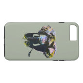 Elephant Artwork über grauen Hintergrund Case-Mate iPhone Hülle (Rückseite (Horizontal))