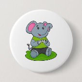 Elephant as Gamer Button (Vorderseite)