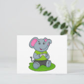 Elephant as Gamer Postkarte (Stehend Vorderseite)