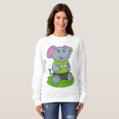 Elephant as Gamer Sweatshirt (Vorne ganz)