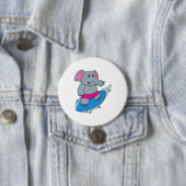 Elephant as Surfer with Surfboard Button (Beispiel)