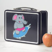 Elephant as Surfer with Surfboard Metall Brotdose (Beispiel)