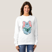 Elephant at Reading with Book Sweatshirt (Vorne ganz)