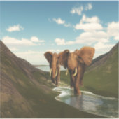 Elephant Aufkleber (Vorderseite)