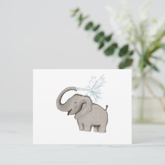 Elephant AVAL Postkarte (Stehend Vorderseite)