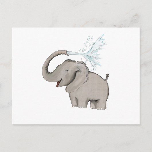 Elephant AVAL Postkarte (Vorderseite)