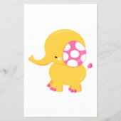 ELEPHANT BABY ABC BABY SHOWER GAME CARD FLYER (Hinten)