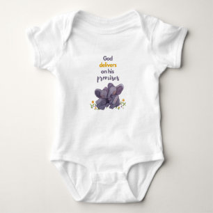 Elephant Baby Bodysuit Baby Strampler