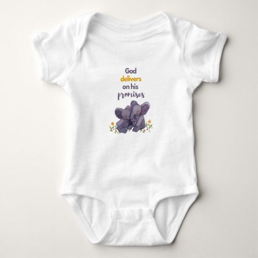 Elephant Baby Bodysuit Baby Strampler (Vorderseite)