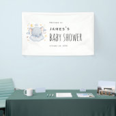 Elephant Baby Boy Dusche Begrüßungsbanner Banner (Messeveranstaltung)