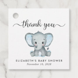 Elephant Baby Boy Dusche Vielen Dank Geschenkanhänger