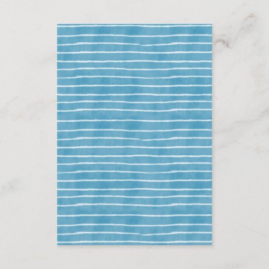 Elephant Baby Boy Shower Book for Baby Card Begleitkarte (Rückseite)