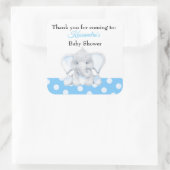 Elephant Baby Boy Vielen Dank Baby Shower Sticker (Tasche)