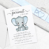 Elephant Baby Boy Virtual Shower Budget Einladung