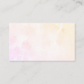 Elephant Baby Diaper Raffle Begleitkarte (Rückseite)