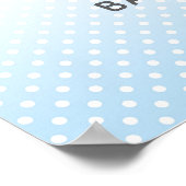 Elephant Baby Dusche Begrüßungszeichen Blue Boys P Poster (Ecke)