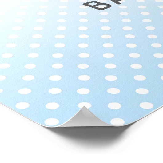 Elephant Baby Dusche Begrüßungszeichen Blue Boys P Poster (Ecke)