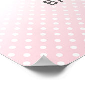 Elephant Baby Dusche Begrüßungszeichen Pink Girl P Poster (Ecke)