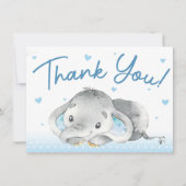 Elephant Baby Dusche Danke Karte (Vorderseite)