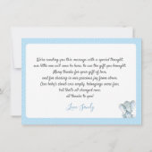 Elephant Baby Dusche Danke Karte (Rückseite)