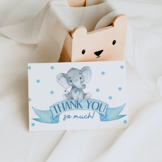 Elephant Baby Dusche Danke Karte